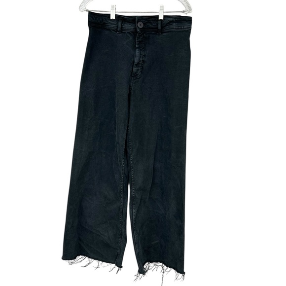 Zara Marine Straight Leg Jeans - Black - Size 10 - Picture 4 of 9